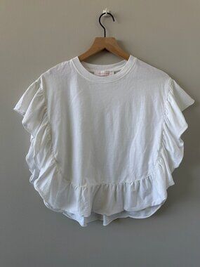 See by Chloe Ruffle Sleeve Tee